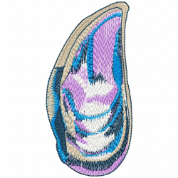 Seashell Embroidery Design 12 Seashell Embroidery Design 12